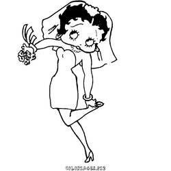 Disegno da colorare: Betty Boop (Cartoni animati) #26058 - Pagine da Colorare Stampabili Gratuite