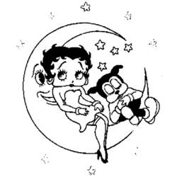 Disegno da colorare: Betty Boop (Cartoni animati) #26059 - Pagine da Colorare Stampabili Gratuite