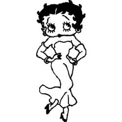 Disegno da colorare: Betty Boop (Cartoni animati) #26061 - Pagine da Colorare Stampabili Gratuite