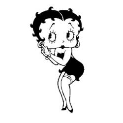 Disegno da colorare: Betty Boop (Cartoni animati) #26062 - Pagine da Colorare Stampabili Gratuite