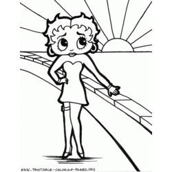 Disegno da colorare: Betty Boop (Cartoni animati) #26076 - Pagine da Colorare Stampabili Gratuite