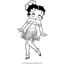 Disegno da colorare: Betty Boop (Cartoni animati) #26083 - Pagine da Colorare Stampabili Gratuite