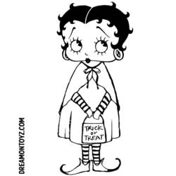 Disegno da colorare: Betty Boop (Cartoni animati) #26086 - Pagine da Colorare Stampabili Gratuite