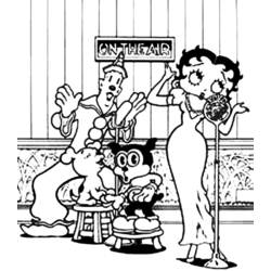 Disegno da colorare: Betty Boop (Cartoni animati) #26088 - Pagine da Colorare Stampabili Gratuite