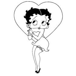 Disegno da colorare: Betty Boop (Cartoni animati) #26094 - Pagine da Colorare Stampabili Gratuite