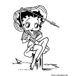 Disegno da colorare: Betty Boop (Cartoni animati) #26100 - Pagine da Colorare Stampabili Gratuite