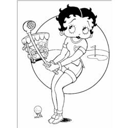 Disegno da colorare: Betty Boop (Cartoni animati) #26107 - Pagine da Colorare Stampabili Gratuite