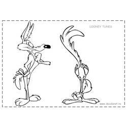 Disegno da colorare: Bip Bip e Coyote (Cartoni animati) #47282 - Pagine da Colorare Stampabili Gratuite