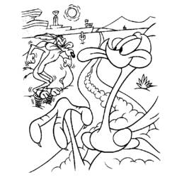 Disegno da colorare: Bip Bip e Coyote (Cartoni animati) #47297 - Pagine da Colorare Stampabili Gratuite