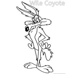 Disegno da colorare: Bip Bip e Coyote (Cartoni animati) #47299 - Pagine da Colorare Stampabili Gratuite