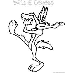 Disegno da colorare: Bip Bip e Coyote (Cartoni animati) #47305 - Pagine da Colorare Stampabili Gratuite