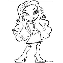 Disegno da colorare: Bratz (Cartoni animati) #32405 - Pagine da Colorare Stampabili Gratuite