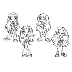 Disegno da colorare: Bratz (Cartoni animati) #32648 - Pagine da Colorare Stampabili Gratuite