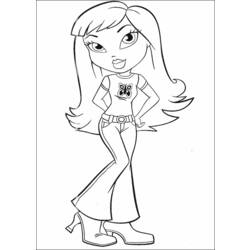 Disegno da colorare: Bratz (Cartoni animati) #32649 - Pagine da Colorare Stampabili Gratuite