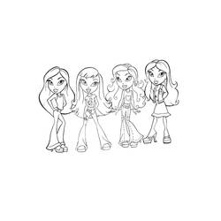 Disegno da colorare: Bratz (Cartoni animati) #32717 - Pagine da Colorare Stampabili Gratuite