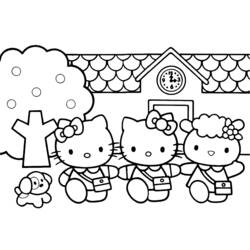 Disegno da colorare: ciao Kitty (Cartoni animati) #36762 - Pagine da Colorare Stampabili Gratuite