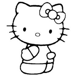 Disegno da colorare: ciao Kitty (Cartoni animati) #36773 - Pagine da Colorare Stampabili Gratuite