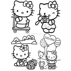 Disegno da colorare: ciao Kitty (Cartoni animati) #36826 - Pagine da Colorare Stampabili Gratuite