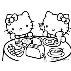 Disegno da colorare: ciao Kitty (Cartoni animati) #36845 - Pagine da Colorare Stampabili Gratuite