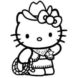 Disegno da colorare: ciao Kitty (Cartoni animati) #36850 - Pagine da Colorare Stampabili Gratuite