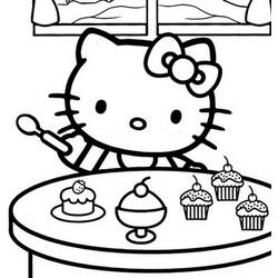 Disegno da colorare: ciao Kitty (Cartoni animati) #36925 - Pagine da Colorare Stampabili Gratuite