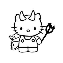 Disegno da colorare: ciao Kitty (Cartoni animati) #36931 - Pagine da Colorare Stampabili Gratuite
