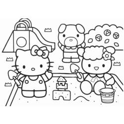 Disegno da colorare: ciao Kitty (Cartoni animati) #36960 - Pagine da Colorare Stampabili Gratuite
