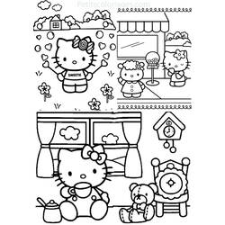 Disegno da colorare: ciao Kitty (Cartoni animati) #37004 - Pagine da Colorare Stampabili Gratuite
