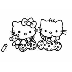Disegno da colorare: ciao Kitty (Cartoni animati) #37077 - Pagine da Colorare Stampabili Gratuite