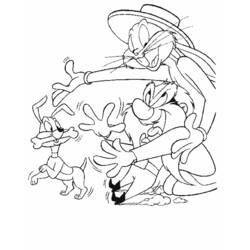 Disegno da colorare: coniglietto di insetti (Cartoni animati) #26367 - Pagine da Colorare Stampabili Gratuite