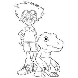 Disegno da colorare: Digimon (Cartoni animati) #51423 - Pagine da Colorare Stampabili Gratuite