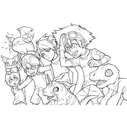 Disegno da colorare: Digimon (Cartoni animati) #51424 - Pagine da Colorare Stampabili Gratuite