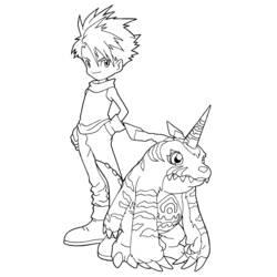Disegno da colorare: Digimon (Cartoni animati) #51446 - Pagine da Colorare Stampabili Gratuite