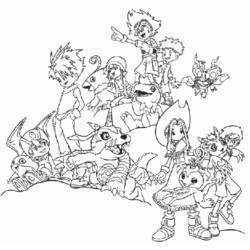 Disegno da colorare: Digimon (Cartoni animati) #51568 - Pagine da Colorare Stampabili Gratuite