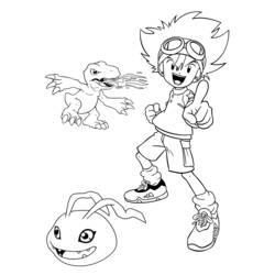 Disegno da colorare: Digimon (Cartoni animati) #51625 - Pagine da Colorare Stampabili Gratuite