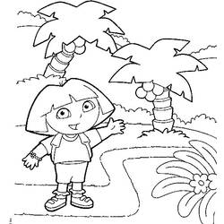 Disegno da colorare: Dora l'esploratrice (Cartoni animati) #29719 - Pagine da Colorare Stampabili Gratuite