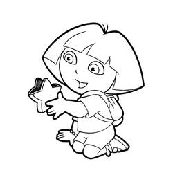 Disegno da colorare: Dora l'esploratrice (Cartoni animati) #29776 - Pagine da Colorare Stampabili Gratuite