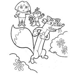 Disegno da colorare: Dora l'esploratrice (Cartoni animati) #29808 - Pagine da Colorare Stampabili Gratuite