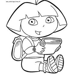 Disegno da colorare: Dora l'esploratrice (Cartoni animati) #29850 - Pagine da Colorare Stampabili Gratuite