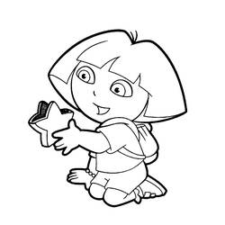Disegno da colorare: Dora l'esploratrice (Cartoni animati) #30027 - Pagine da Colorare Stampabili Gratuite