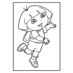 Disegno da colorare: Dora l'esploratrice (Cartoni animati) #30095 - Pagine da Colorare Stampabili Gratuite