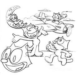 Disegno da colorare: Felice il gatto (Cartoni animati) #47879 - Pagine da Colorare Stampabili Gratuite