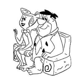 Disegno da colorare: Flintstones (Cartoni animati) #29516 - Pagine da Colorare Stampabili Gratuite