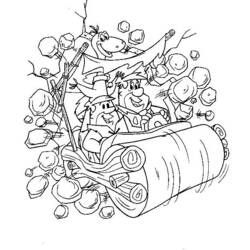 Disegno da colorare: Flintstones (Cartoni animati) #29520 - Pagine da Colorare Stampabili Gratuite