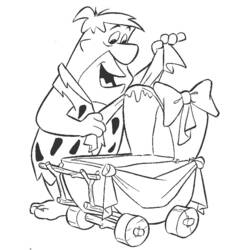 Disegno da colorare: Flintstones (Cartoni animati) #29521 - Pagine da Colorare Stampabili Gratuite