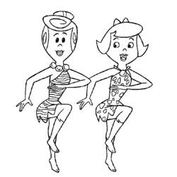 Disegno da colorare: Flintstones (Cartoni animati) #29529 - Pagine da Colorare Stampabili Gratuite