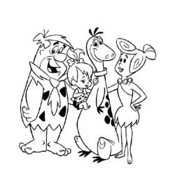 Disegno da colorare: Flintstones (Cartoni animati) #29538 - Pagine da Colorare Stampabili Gratuite