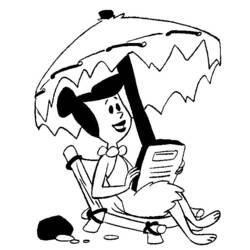 Disegno da colorare: Flintstones (Cartoni animati) #29562 - Pagine da Colorare Stampabili Gratuite