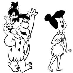 Disegno da colorare: Flintstones (Cartoni animati) #29564 - Pagine da Colorare Stampabili Gratuite