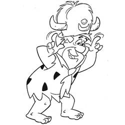 Disegno da colorare: Flintstones (Cartoni animati) #29566 - Pagine da Colorare Stampabili Gratuite